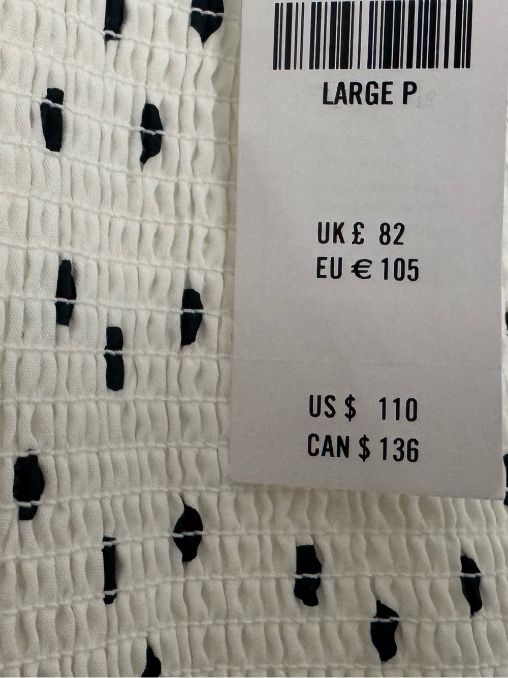 NWT Abercrombie & Fitch Sydney Smocked Dipped Waist Midi Dress - Picture 8 of 8